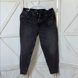 Women's Black Distressed Jeans